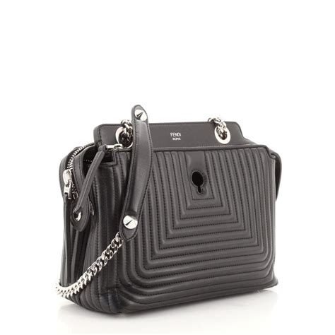 fendi dotcom click shoulder bag quilted|Fendi Dotcom Click Small Quilted Chain Shoulder Bag.